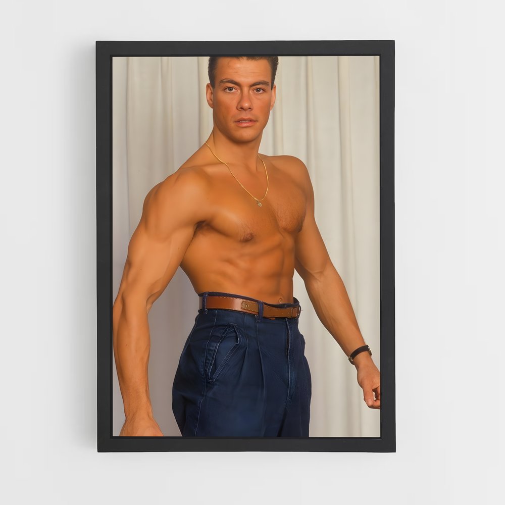 Poster Jean-Claude en Or – affiche Karaté (vue 2)